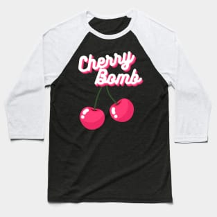 Cherry Bomb Runaways Cute Pop Art Band Music 90's Baseball T-Shirt